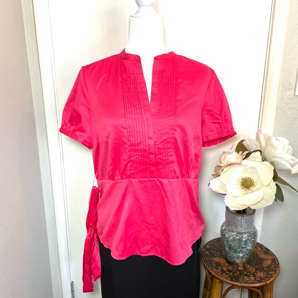 New Worthington petunia pink blouse